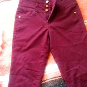 High waist skinny jeans